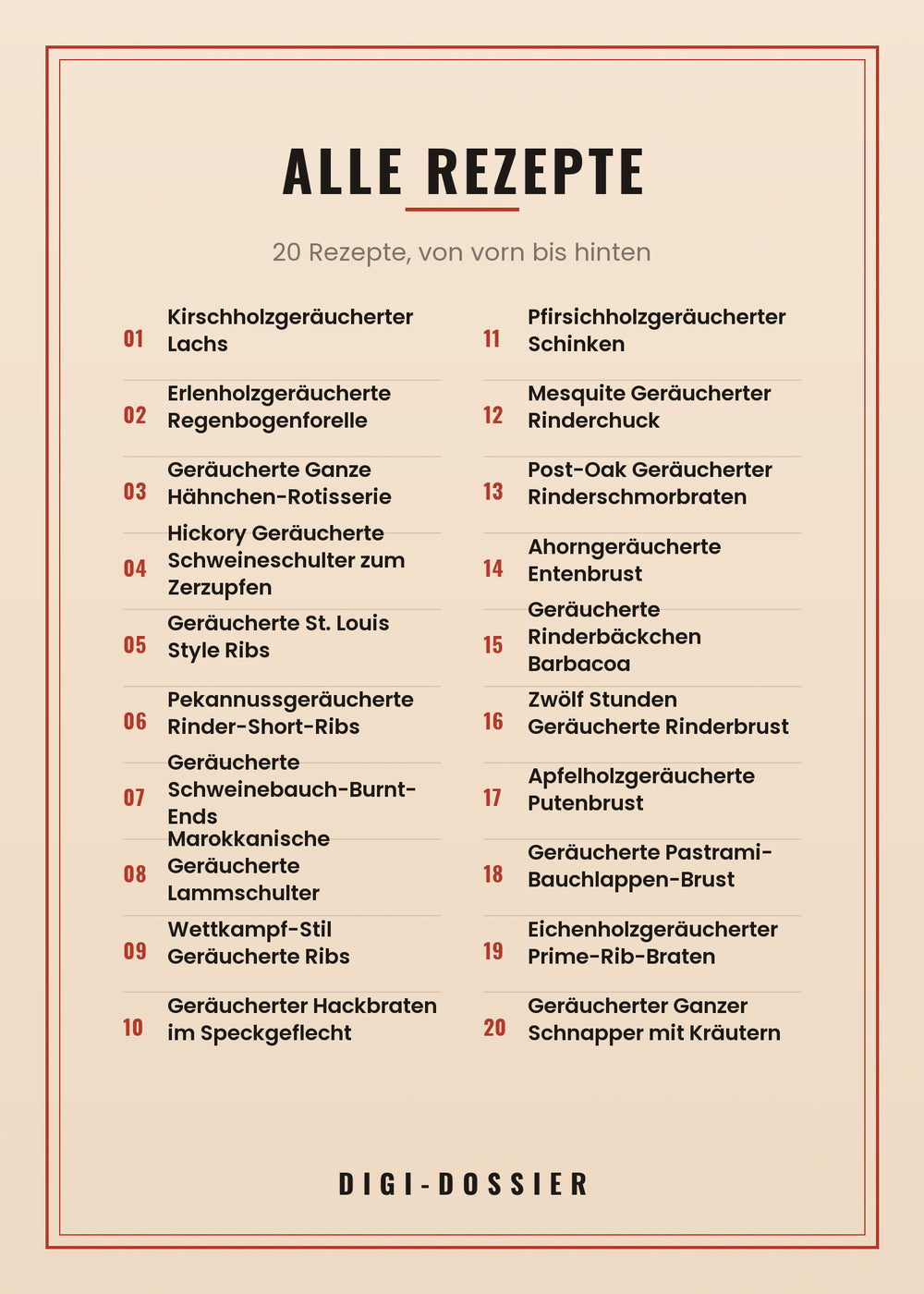 Alle Rezepte in diesem Kochbuch