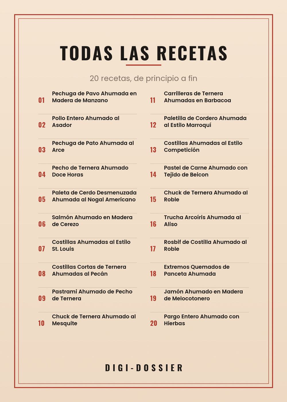 Todas las recetas de este libro