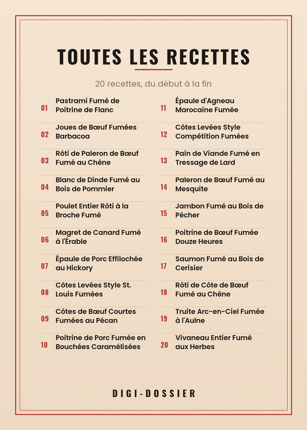 Toutes les recettes de ce livre