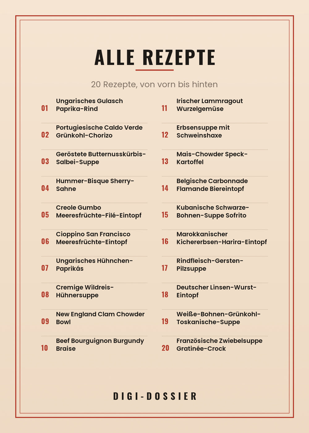 Alle Rezepte in diesem Kochbuch