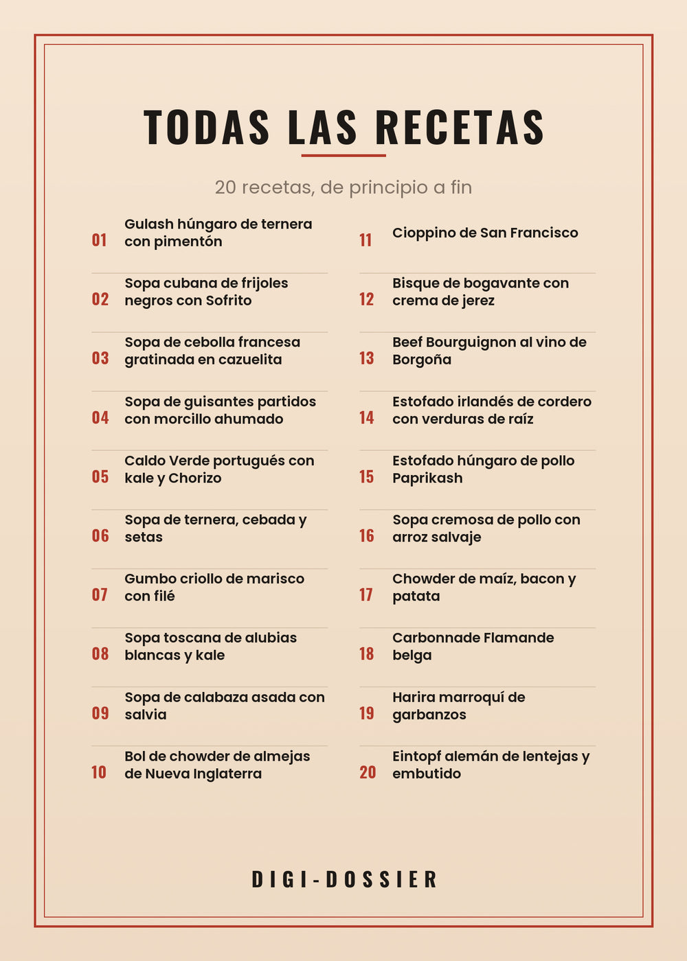Todas las recetas de este libro
