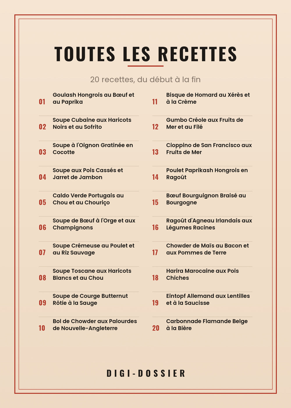 Toutes les recettes de ce livre