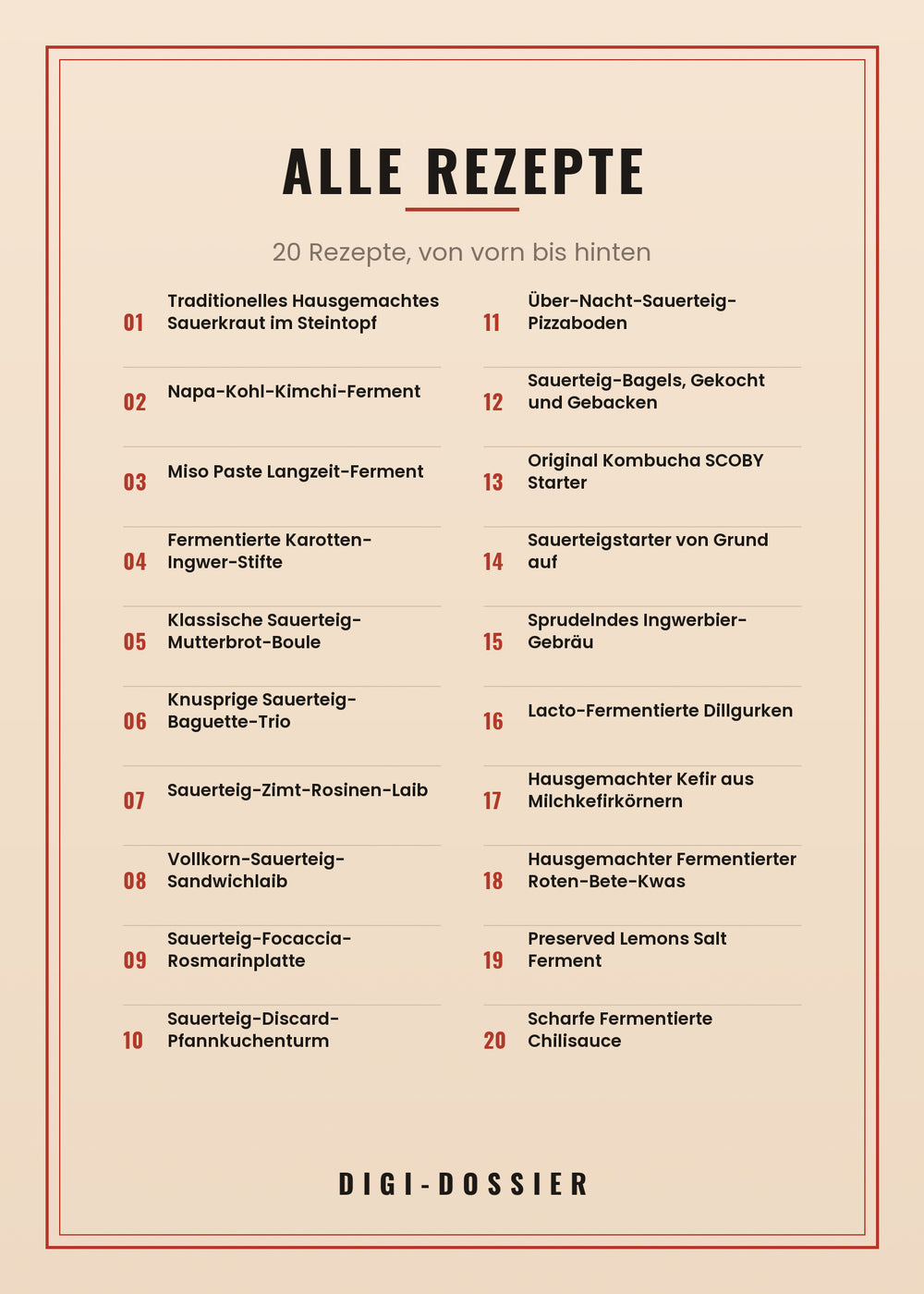 Alle Rezepte in diesem Kochbuch