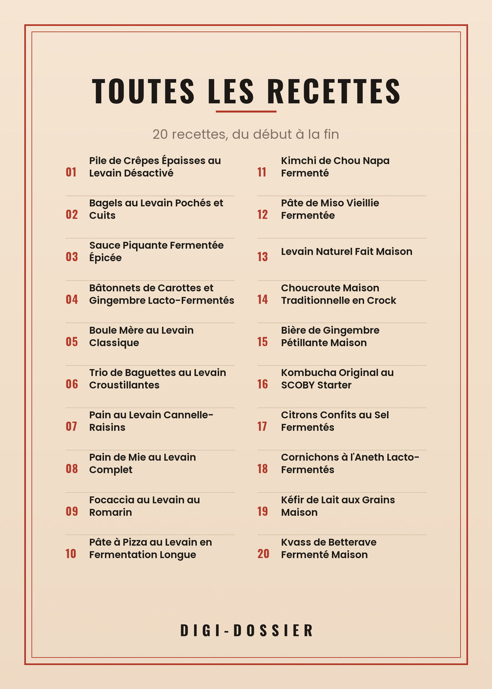 Toutes les recettes de ce livre