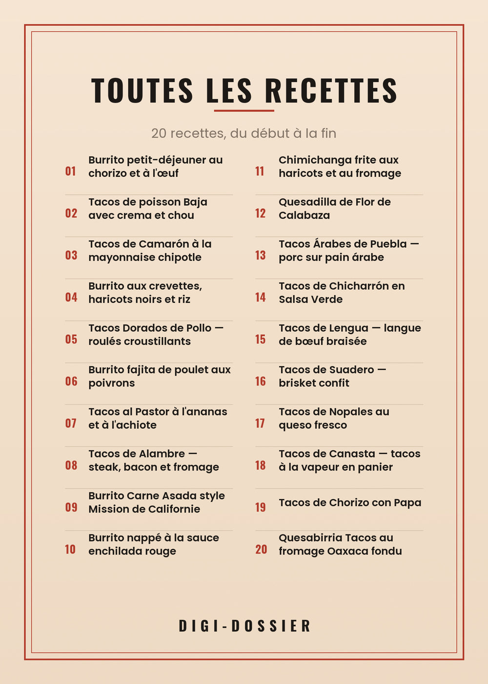 Toutes les recettes de ce livre