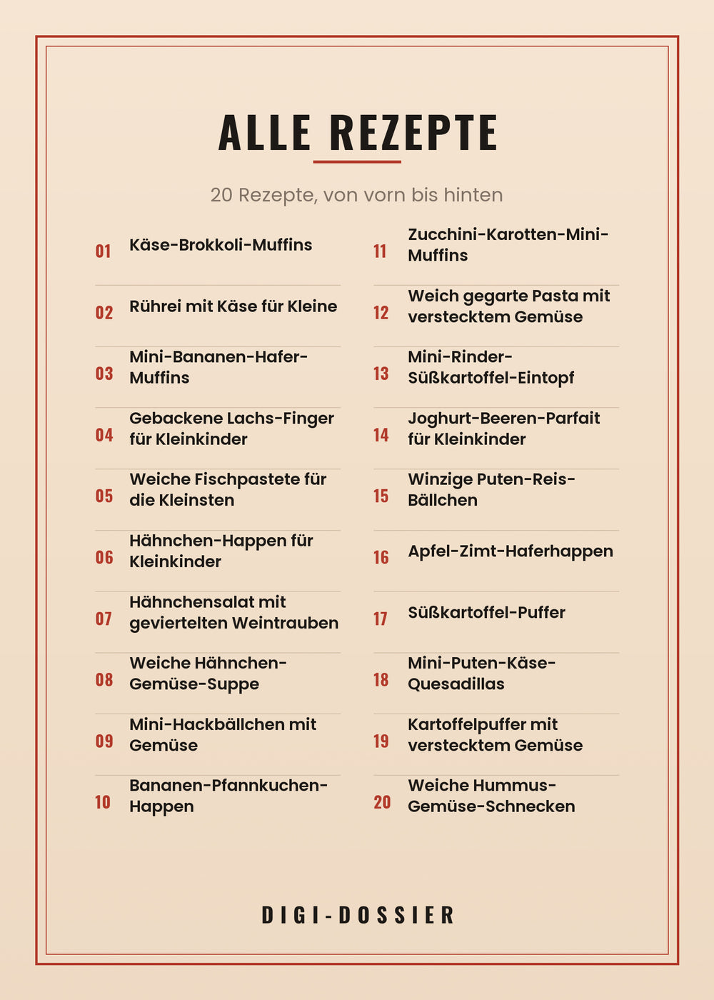 Alle Rezepte in diesem Kochbuch
