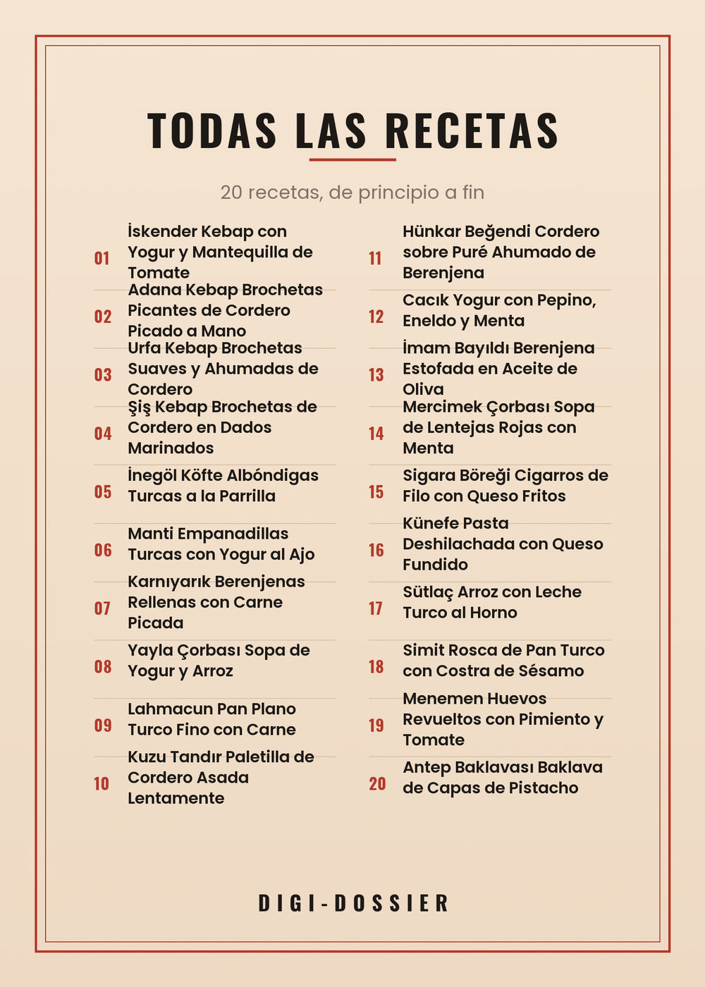 Todas las recetas de este libro