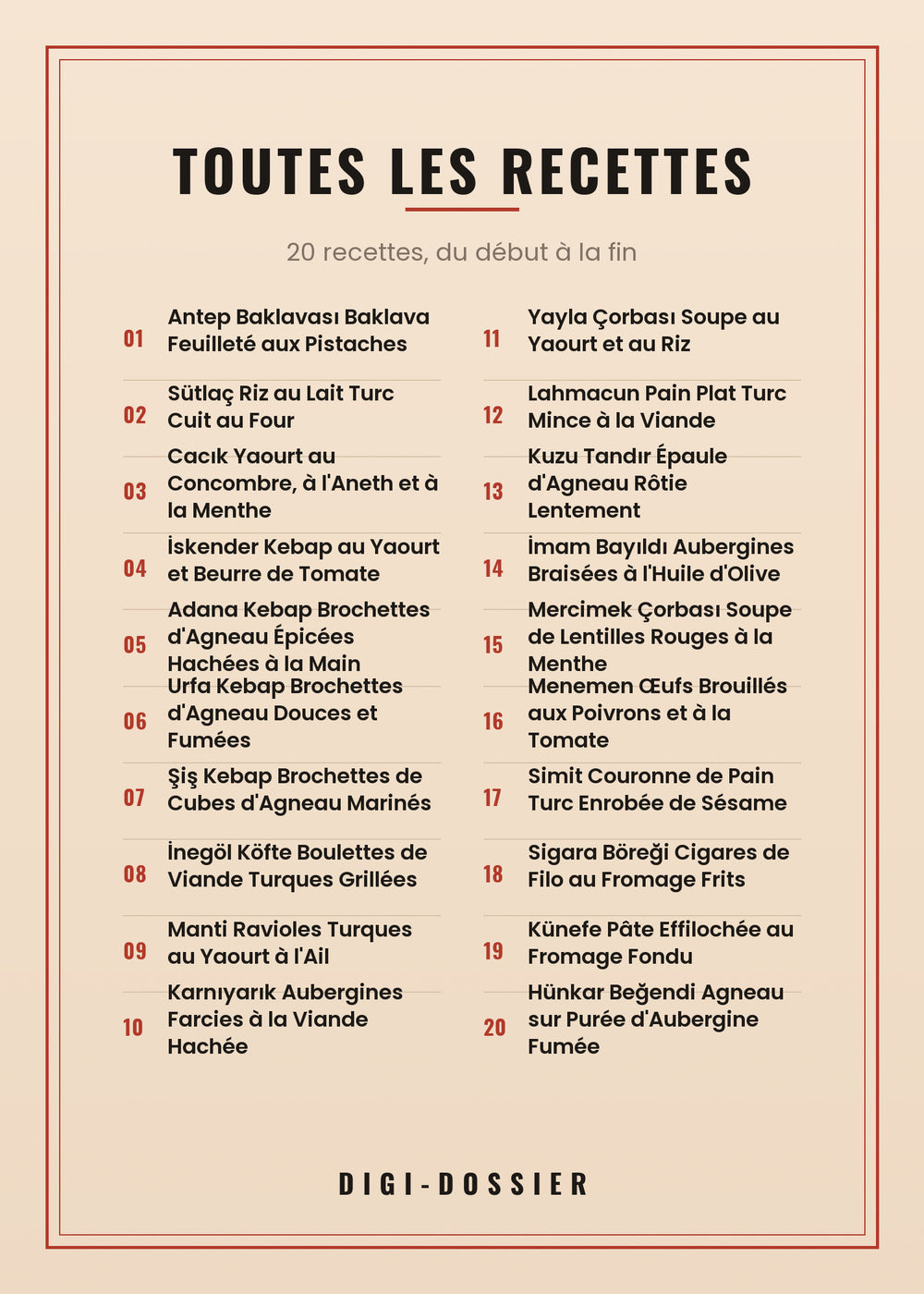 Toutes les recettes de ce livre