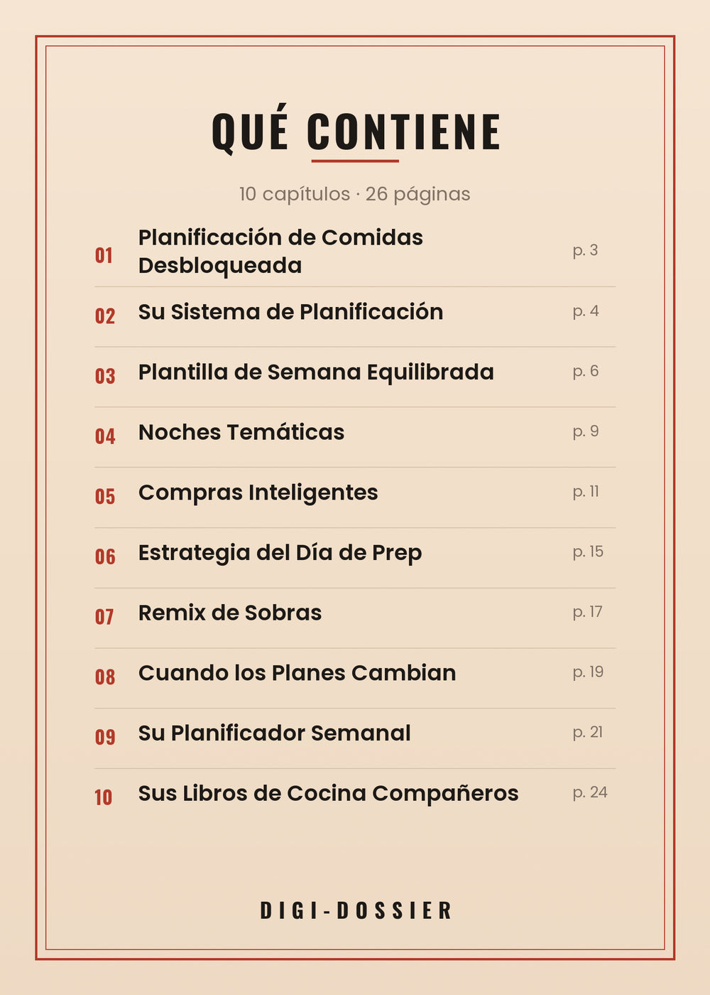 Qué contiene — todos los capítulos