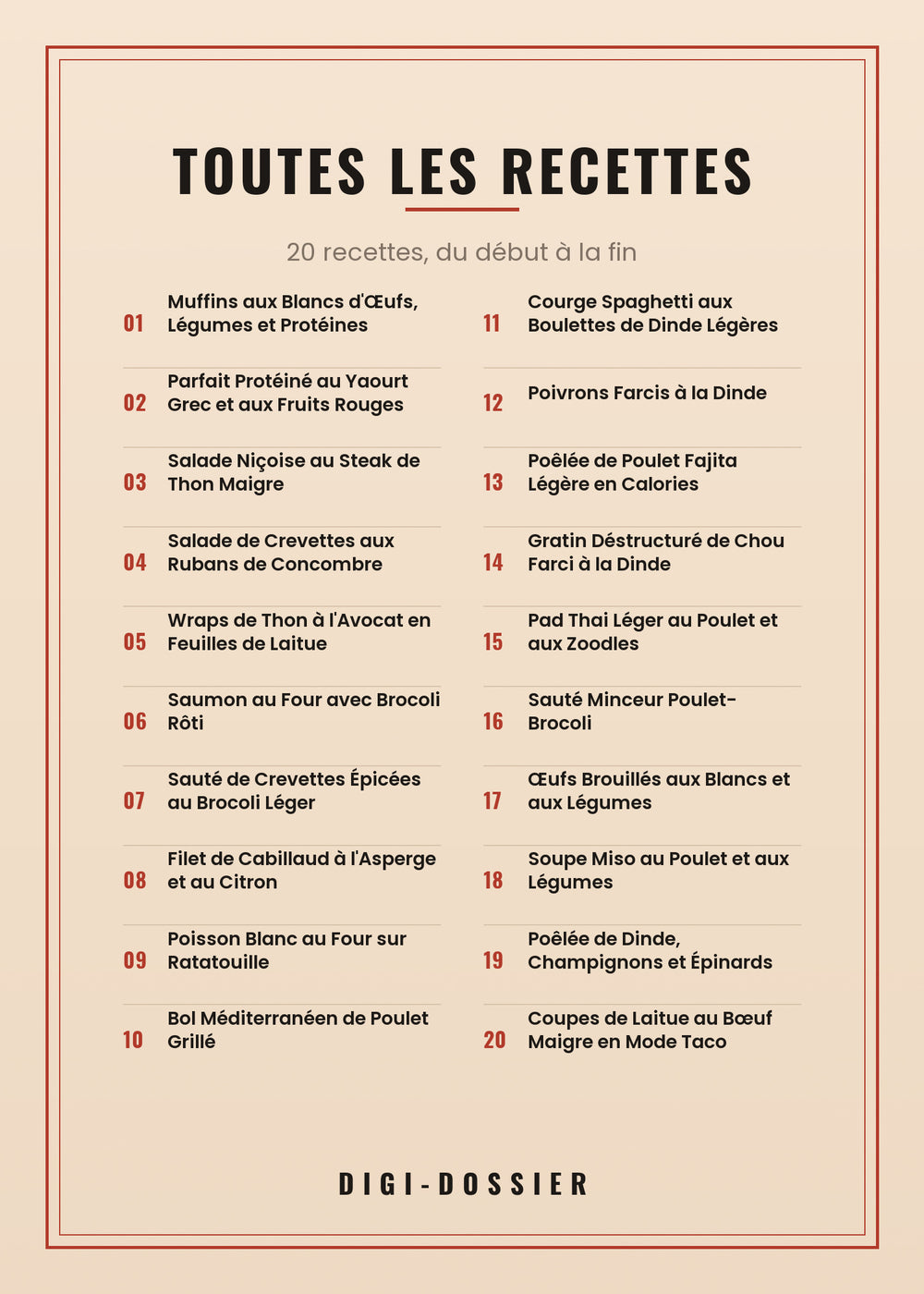 Toutes les recettes de ce livre